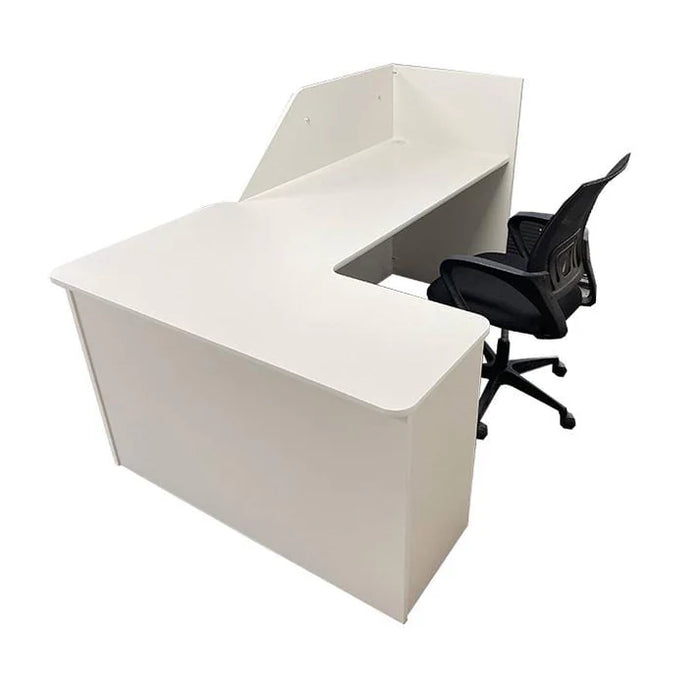 Modern Reception Desk | L‑Shape Flat‑Pack Desk