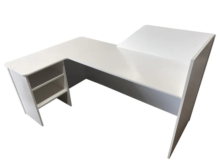 Modern Reception Desk | L‑Shape Flat‑Pack Desk