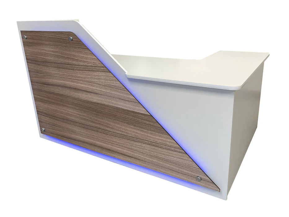 Modern Reception Desk | L‑Shape Flat‑Pack Desk
