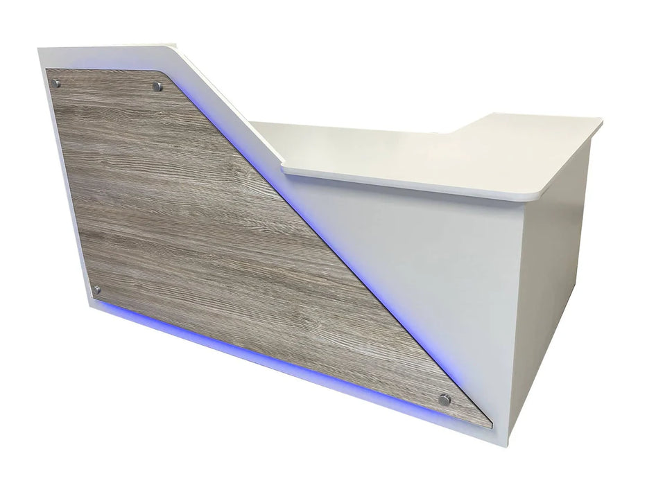 Modern Reception Desk | L‑Shape Flat‑Pack Desk