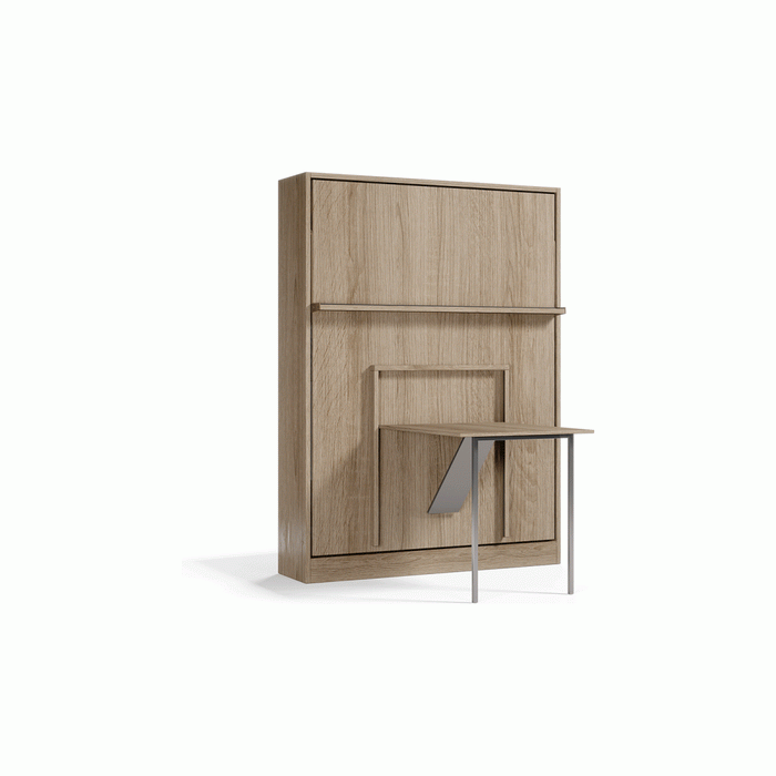 Royal Queen Size Wall Bed with Folding Table by Multimo Beds