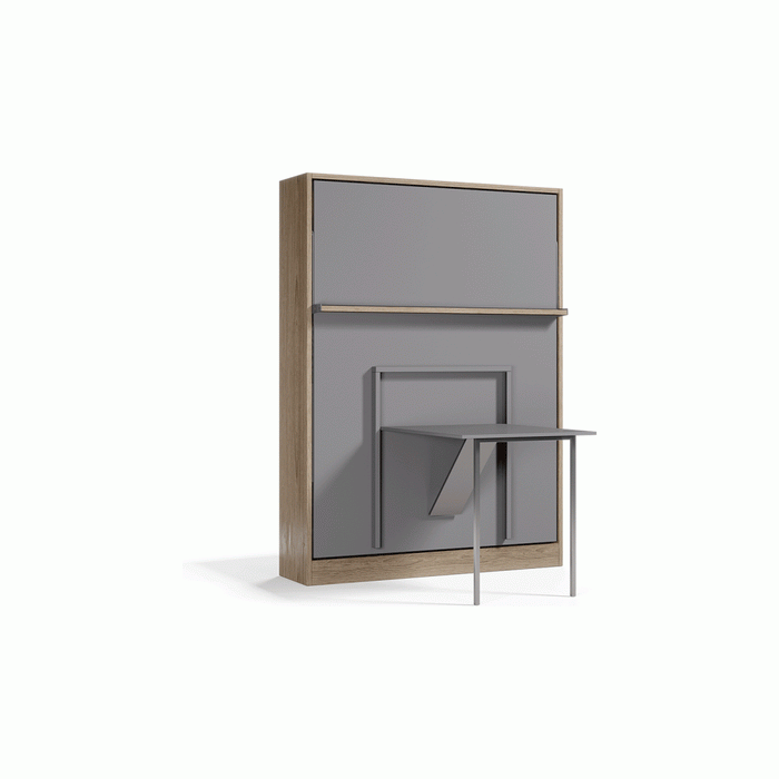 Royal Queen Size Wall Bed with Folding Table by Multimo Beds