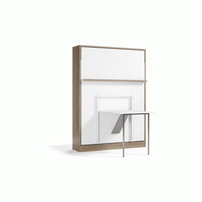 Royal Queen Size Wall Bed with Folding Table by Multimo Beds