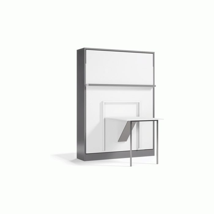 Royal Queen Size Wall Bed with Folding Table by Multimo Beds