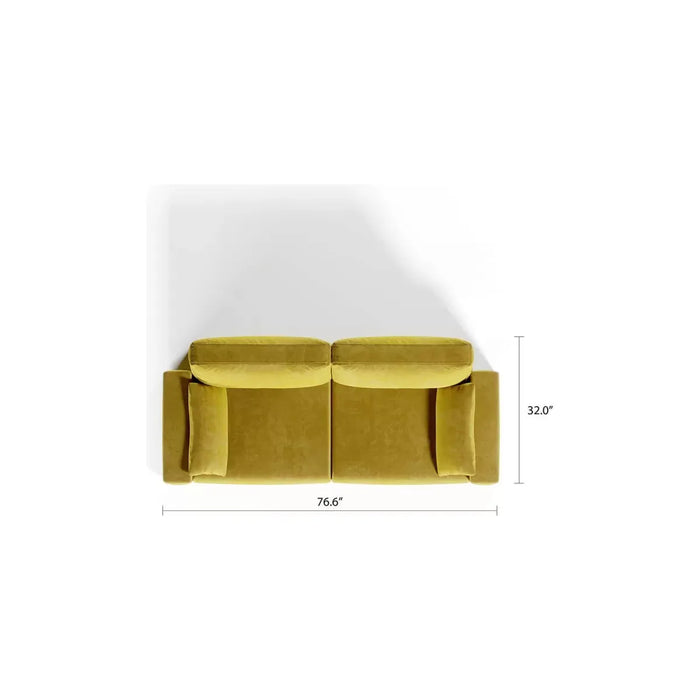 Royal Vertical Queen Size 2 Seat Sofa by Multimo