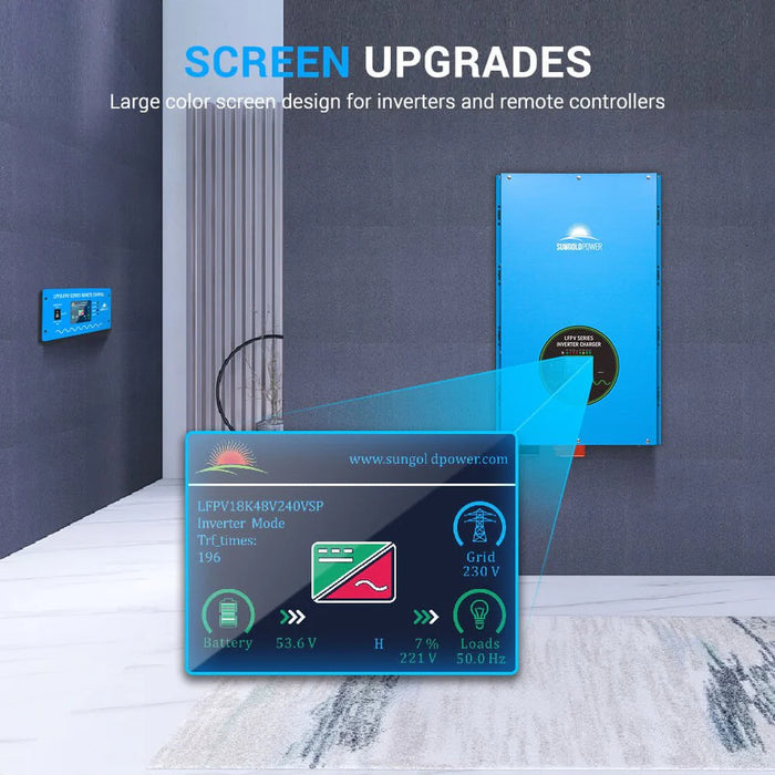 SunGoldPower 15KW 48V Split Phase Pure Sine Wave Inverter Charger LFPV15K48V240VSP