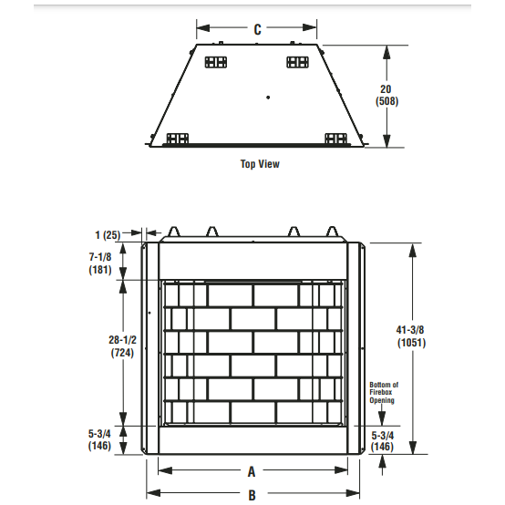 Superior 36" Traditional Outdoor Vent-Free Gas Fireplace With White Stacked Refractory Panels VRE3236ZENWS