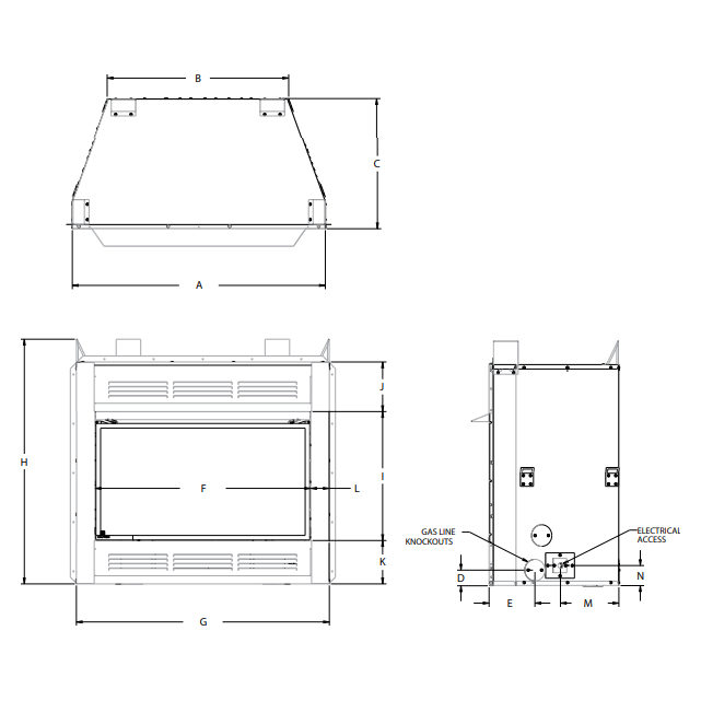 Superior 36" Traditional Vent-Free Natural Gas Fireplace With Electronic Ignition VRT4036ZEN