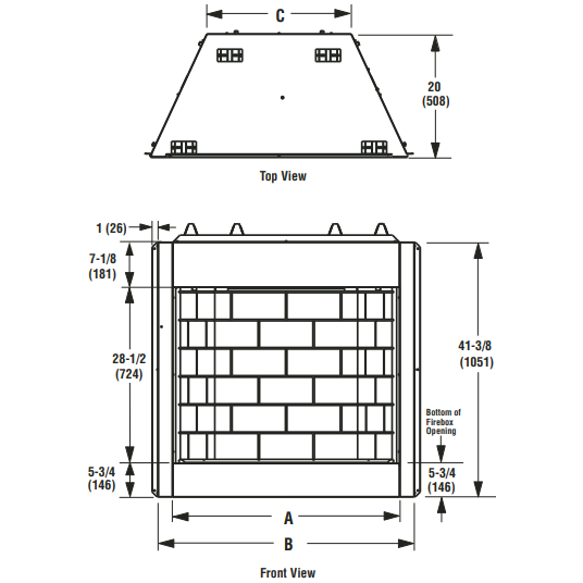 Superior 36" Traditional Outdoor Vent-Free Natural Gas Fireplace With White Stacked Refractory Panels VRE4336ZEN