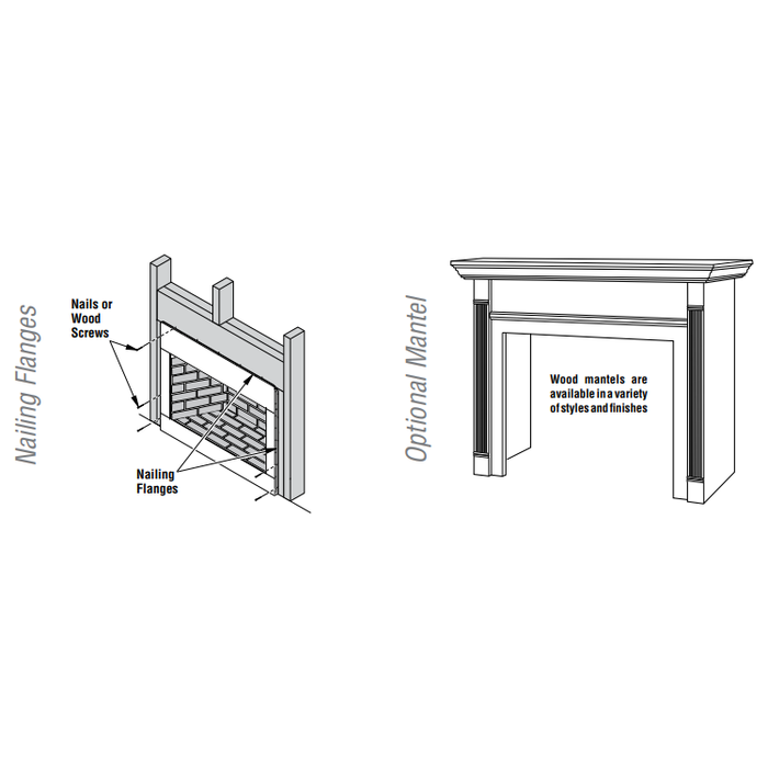 Superior 36" Traditional Vent-Free Gas Fireplace With White Stacked Refractory Panels VRT4536WS