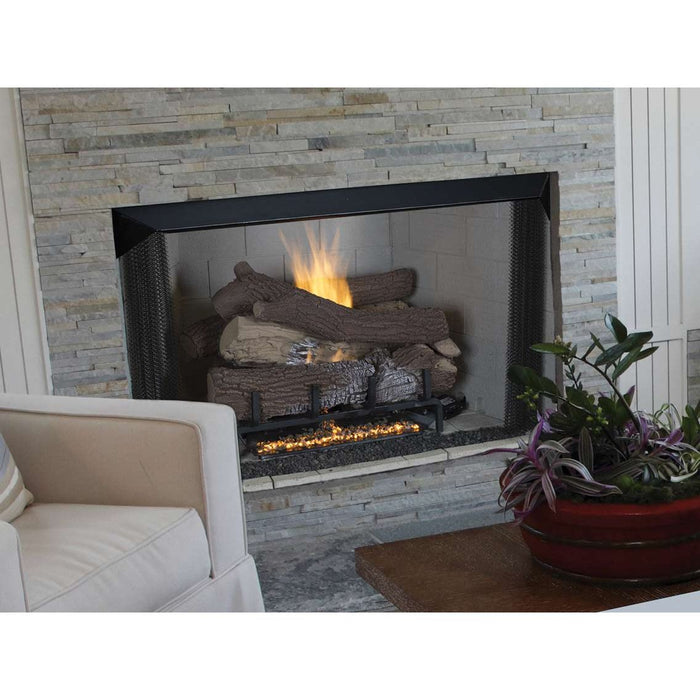 Superior 36" Traditional Vent-Free Gas Fireplace With White Stacked Refractory Panels VRT4536WS