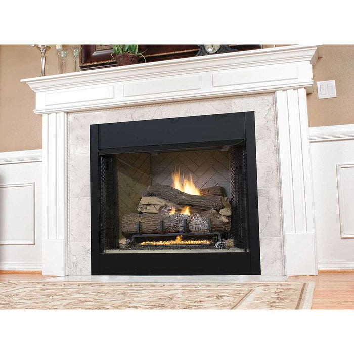 Superior 36" Traditional Vent-Free Gas Fireplace With White Stacked Refractory Panels VRT3536WS