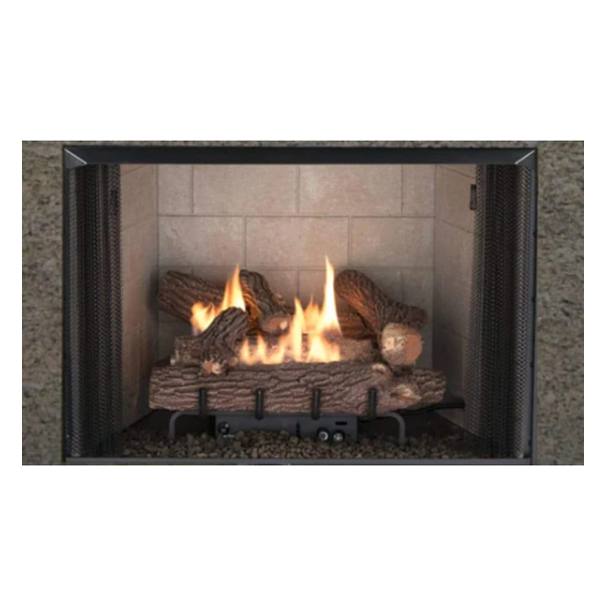 Superior 36" Traditional Vent-Free Gas Fireplace With White Stacked Refractory Panels VRT2536WS