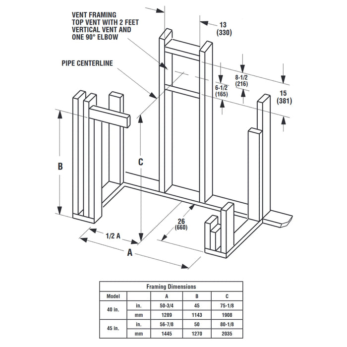 Superior 40'' Direct Vent Contemporary Gas Fireplace - DRC6340TEN