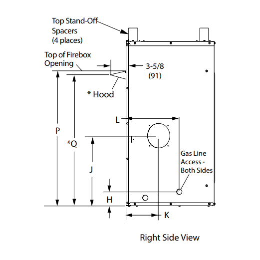 Superior 42" Traditional Vent-Free Gas Fireplace With White Stacked Refractory Panels VRT3242WS