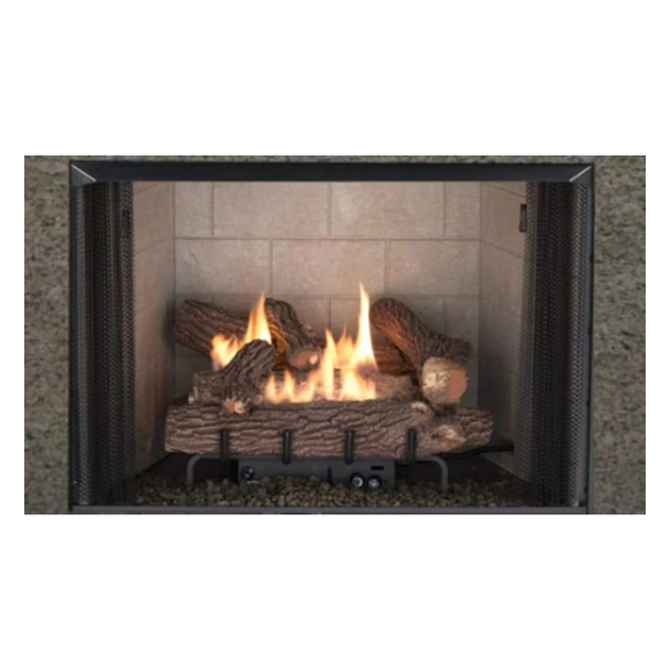 Superior 42" Traditional Vent-Free Gas Fireplace With White Stacked Refractory Panels VRT2542WS