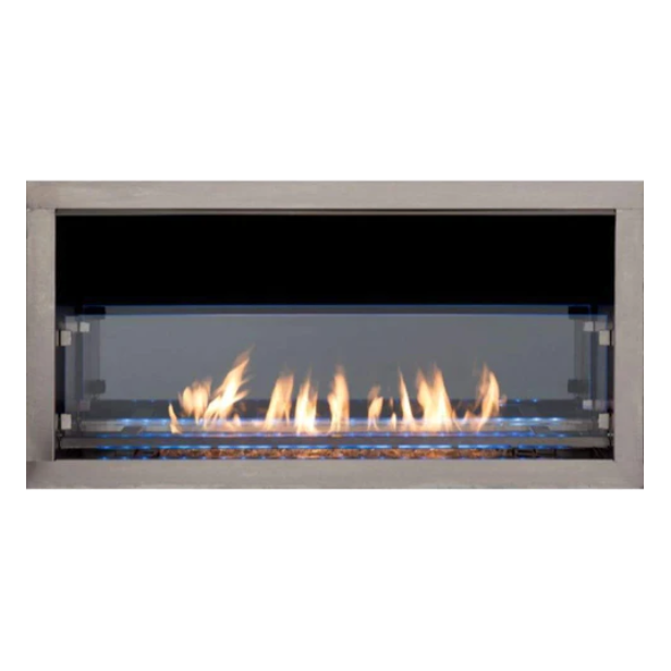 Superior 48" Linear Contemporary Outdoor Vent-Free Natural Gas Fireplace ODLVF48ZEN