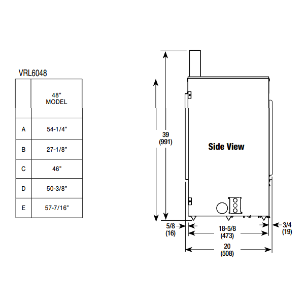 Superior 48" Linear Contemporary Vent-Free Natural Gas Fireplace VRL6048ZEN