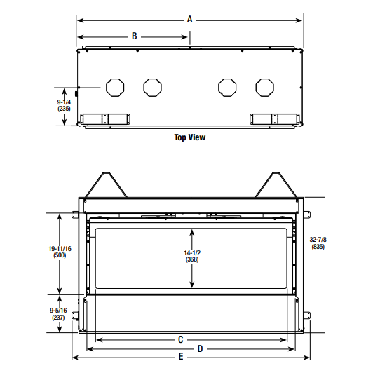 Superior 48" Linear Contemporary Vent-Free Natural Gas Fireplace VRL6048ZEN