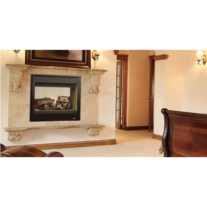 Superior DRT40ST 40" Traditional Direct Vent See-Through Natural Gas Fireplace DRT40STDEN- Elegant Home USA