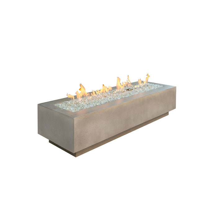 The Outdoor Greatroom Company 54'' Natural Grey Cove Supercast™ Concrete base Linear Gas Fire Table CV-54