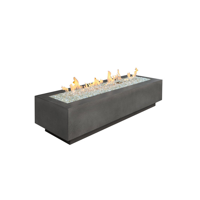 The Outdoor Greatroom Company 54"Midnight Mist Cove Supercast™ Concrete base Linear Gas Fire Table CV-54MM