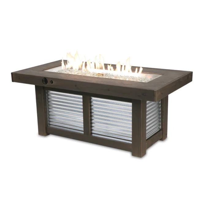 The Outdoor Greatroom Company Denali Brew Linear Gas Fire Pit Table DENBR-1242