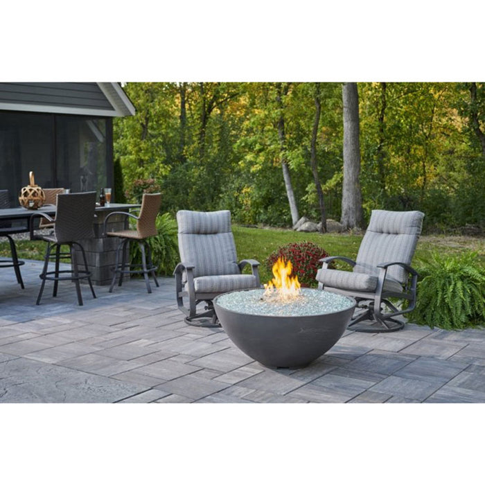 The Outdoor Greatroom Company Natural Grey Cove Edge 42" Round Gas Fire Pit Bowl CV-30E