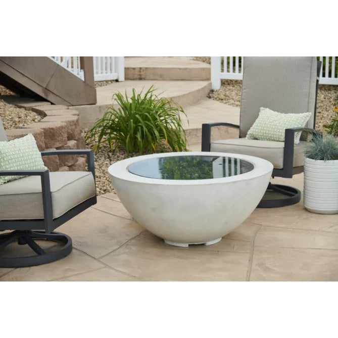 The Outdoor Greatroom Company White Cove 42" Round Gas Fire Pit Bowl CV-30WT
