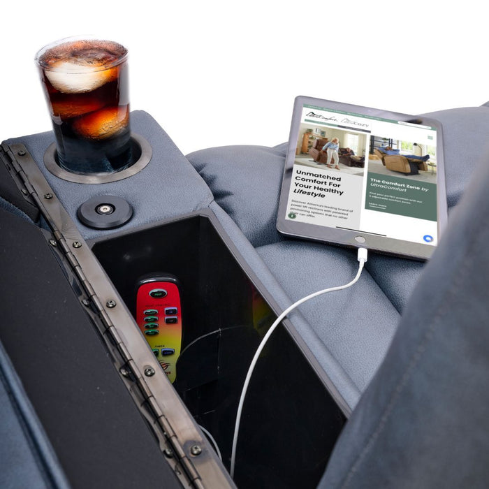 UltraComfort UC472 Rhodes Medium Sinda Lagoon Power Lift Recliner