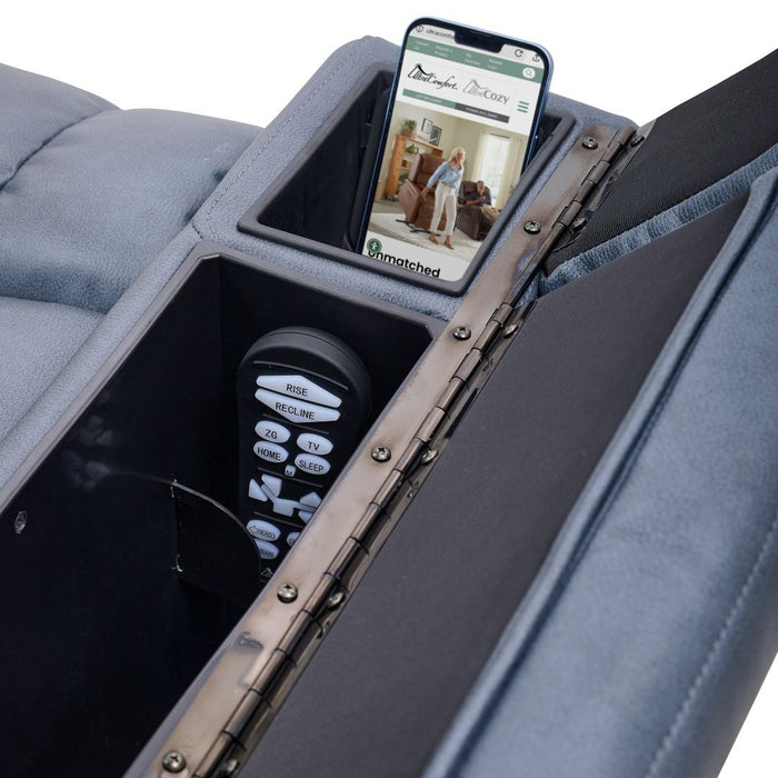 UltraComfort UC472 Rhodes Medium Sinda Lagoon Power Lift Recliner