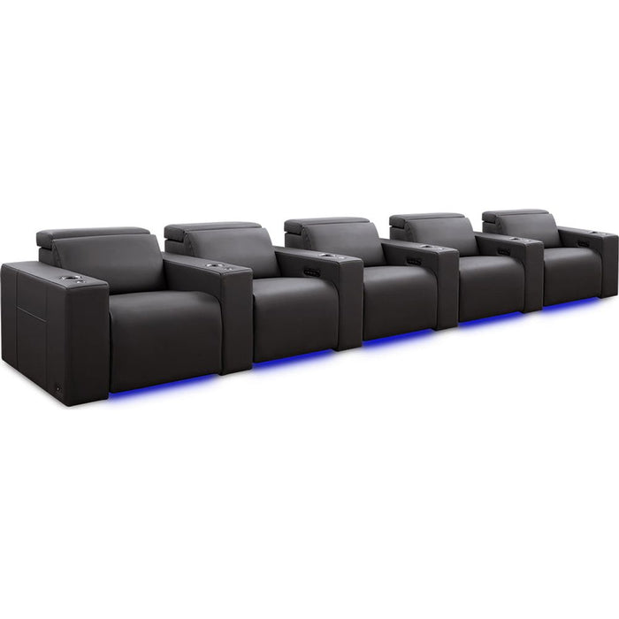 Valencia Barcelona Grand Ultimate Luxury Edition Home Theater Seating Row of 5