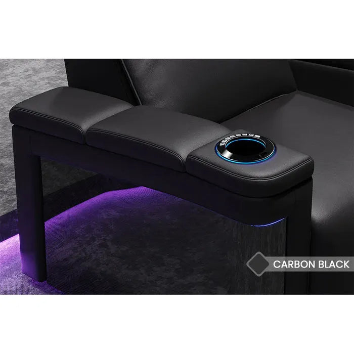 Valencia Monza Carbon Fiber Home Theater Seating Row of 2