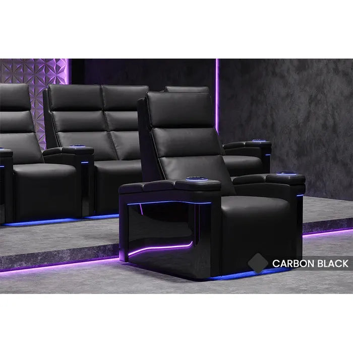 Valencia Monza Carbon Fiber Home Theater Seating Row of 2