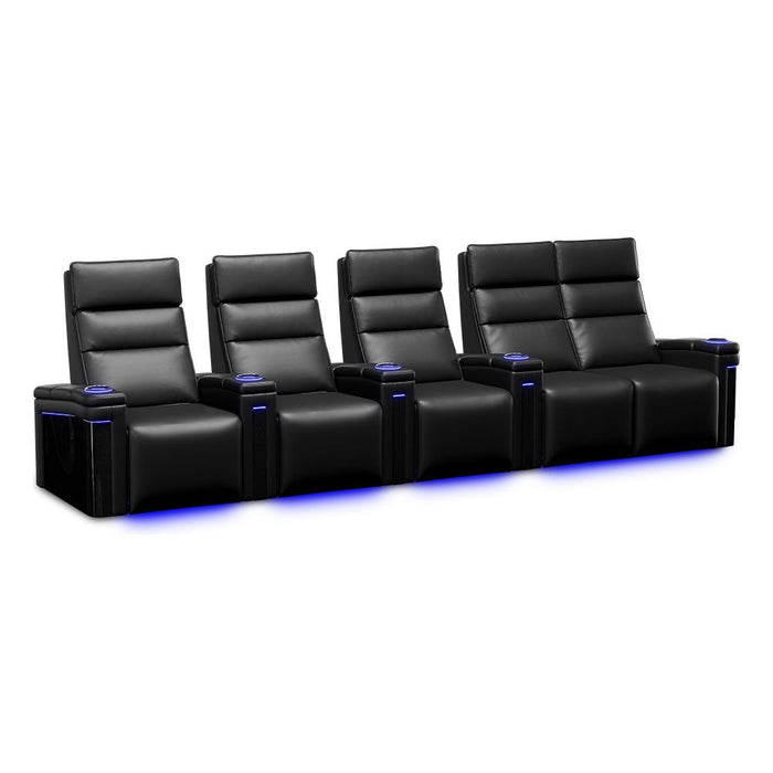 Valencia Monza Carbon Fiber Home Theater Seating Row of 5