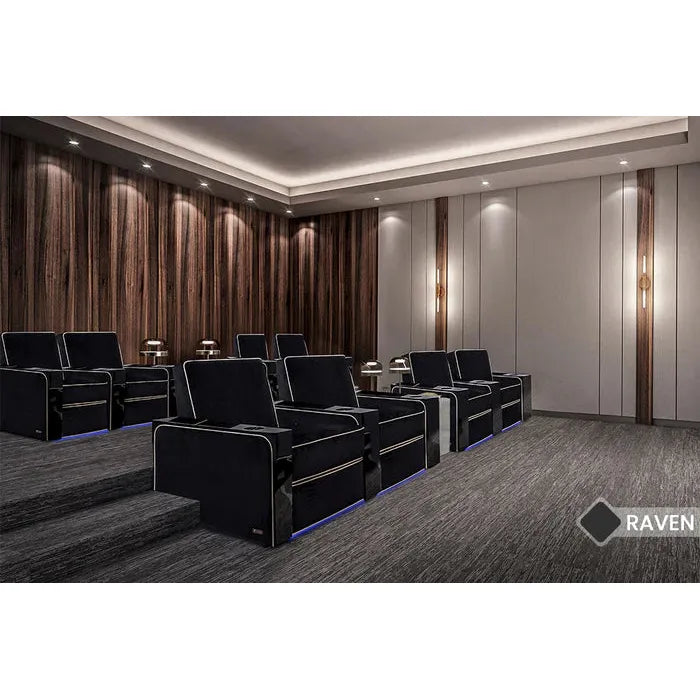 Valencia Naples Elegance Home Theater Seating Row of 3