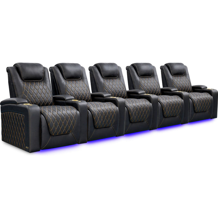Valencia Oslo Ultimate Luxury Edition Home Theater Seating Row of 5