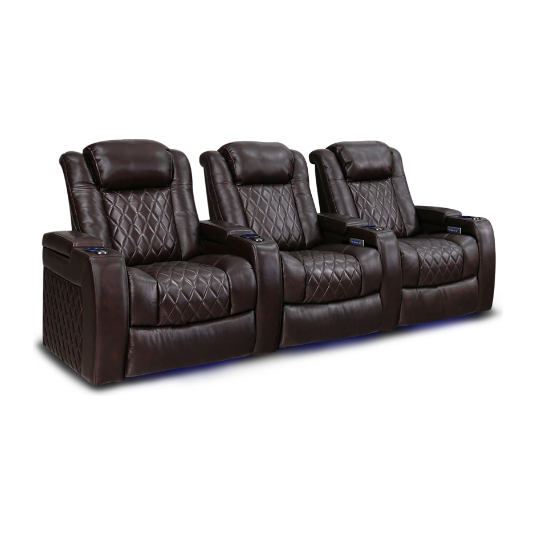 Valencia Tuscany XL Home Theater Seating Row of 3