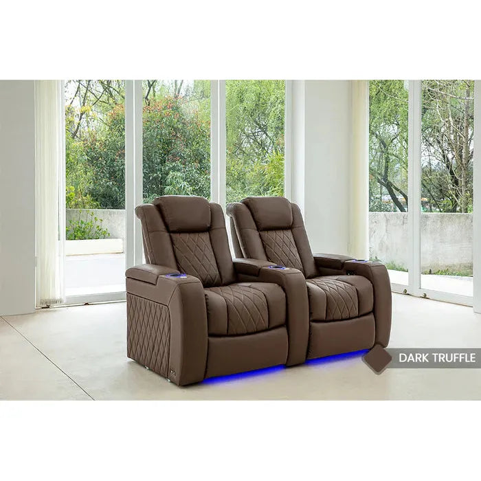 Valencia Tuscany Vegan Edition Home Theater Seating Row of 2
