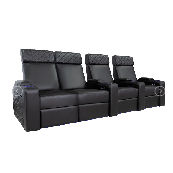 Valencia Zurich Home Theater Seating Row of 4