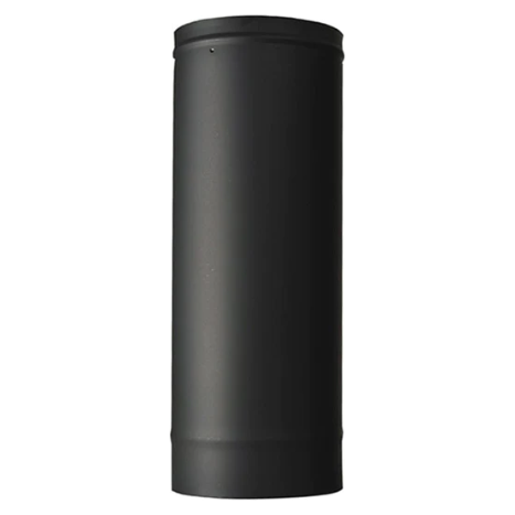 Ventis 6 Inch Single Wall Black Pipe - VSB-6