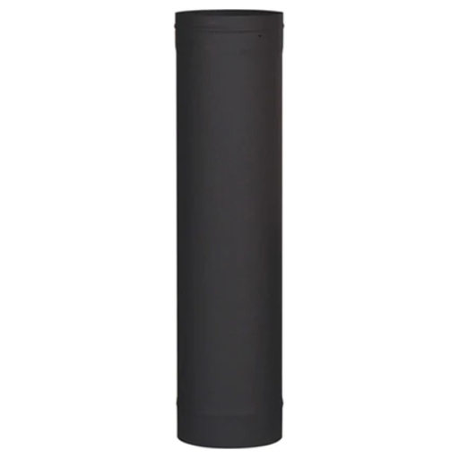 Ventis 6'' x 24'' Single-Wall Black Stove Pipe VSB0624