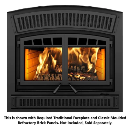 Ventis HE350 ZC Wood Fireplace with Blower, Fireplace Only VB00005
