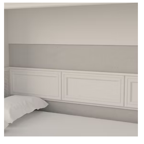 Horizontal Murphy Bed, Full Size, White | Leto Muro
