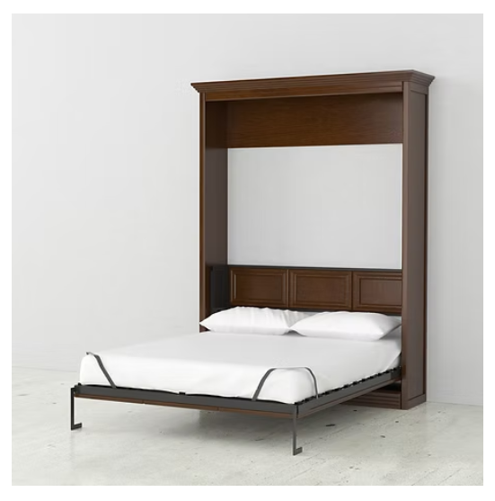 Murphy Bed, Queen Size, Walnut | Leto Muro