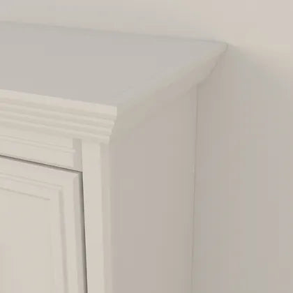 Horizontal Murphy Bed with Desk, Queen Size, White | Leto Muro