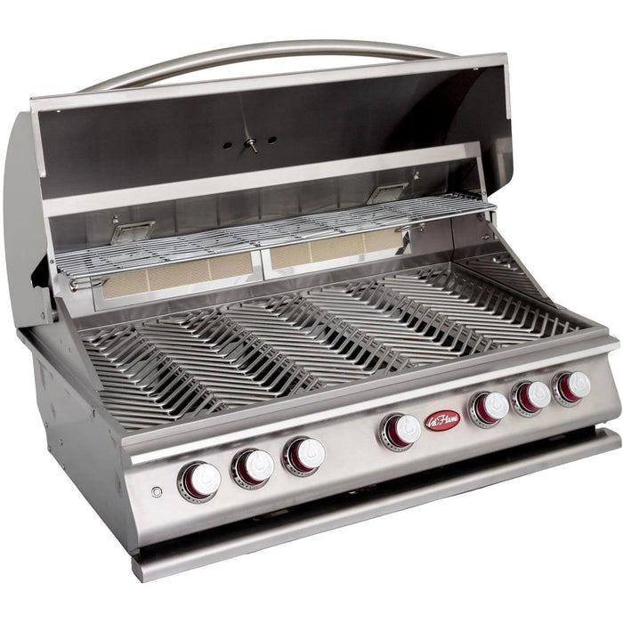 Cal Flame BBQ Built In Grill P5 Burner with Lights, Rotisserie & Back Burner BBQ19P05