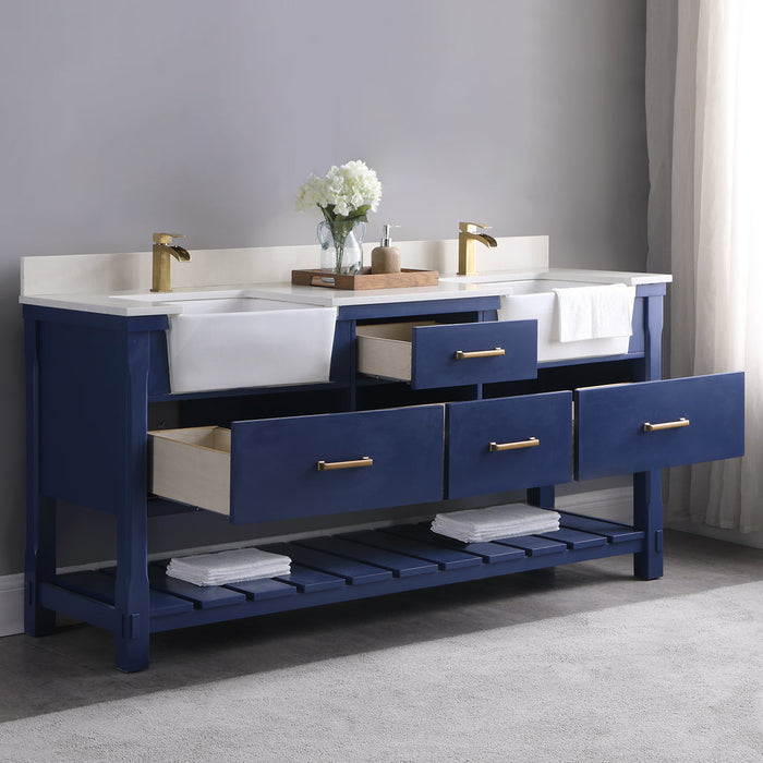 Altair 72" Georgia Double Bathroom Vanity Set