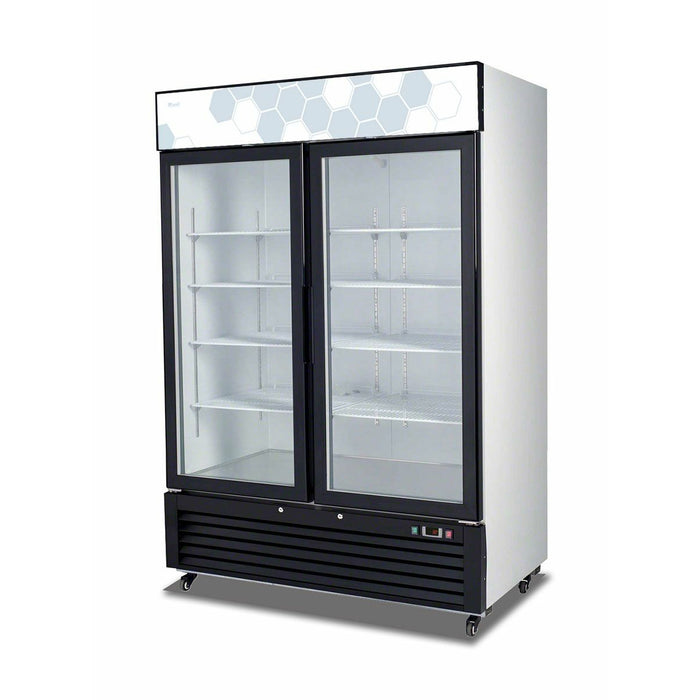 Migali  2  Glass Door Merchandiser Refrigerator  49 cu. ft.  C-49RM-HC