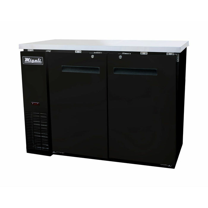 Migali  48″ Solid Door Back Bar Refrigerator C-BB48-HC